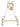 Zolux Schommel Hout Met Kralen / 2 Bellen / Ketting Assorti 10X22X26 CM