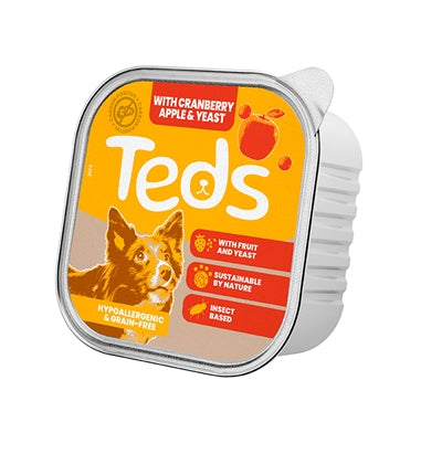 Teds Insect Based All Breeds Alu Cranberry / Appel / Gist 12X150 GR