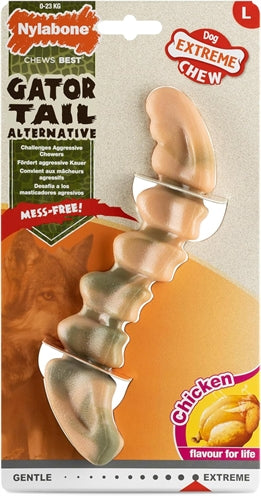 Nylabone Extreme Chew Gator Tail Kipsmaak