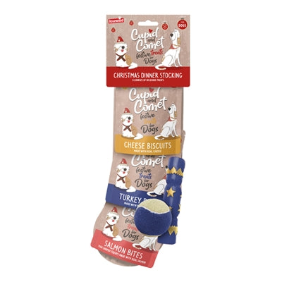 Cupid & Comet Cupid&Comet Kerstdiner Kerstsok Hond