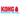Kong Puppy Goodie Bone Rubber Met Touw Roze Of Lichtblauw Assorti