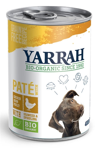 Yarrah Dog Blik Pate Met Kip 400 GR (12 stuks)