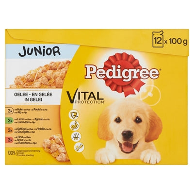 Pedigree Multipack Maaltijdzakjes Junior In Gelei 100 GR