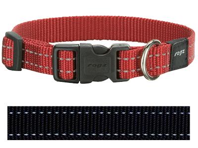 Rogz For Dogs Snake Halsband Zwart 16 MMX26-40 CM