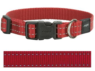 Rogz For Dogs Snake Halsband Rood 16 MMX26-40 CM