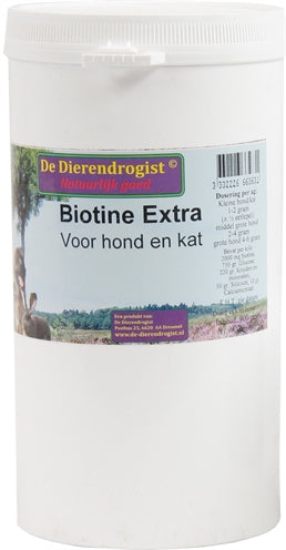 Dierendrogist Biotine Poeder+Kruiden Hond/Kat 900 GR