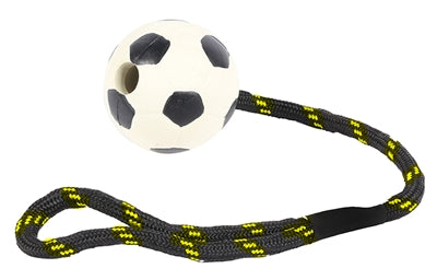 Happy Pet Tough Toys Werptouw Met Rubber Voetbal 37,5X6,5X6,5 CM