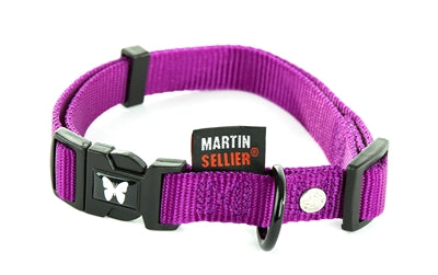 Martin Halsband Nylon Paars Verstelbaar