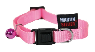 Martin Kattenhalsband Nylon Uni Roze 13 MMX20-30 CM