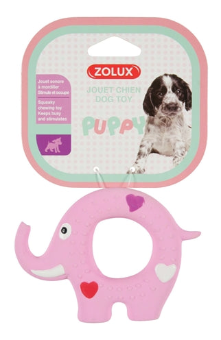 Zolux Puppyspeelgoed Latex Olifant Roze 11,5X2X8 CM