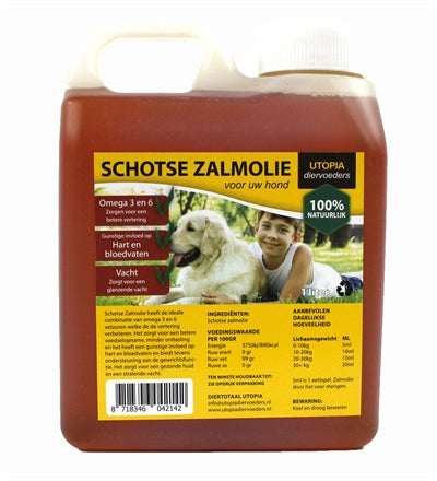 Utopia Schotse Zalmolie Naturel 1 LTR