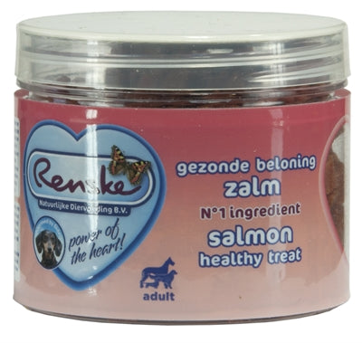 Renske Hond Gezonde Beloning Mini Hartjes Zalm 100 GR