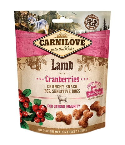 Carnilove Crunchy Snack Lam / Cranberries 200 GR