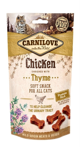 Carnilove Soft Snack Kip / Tijm 50 GR