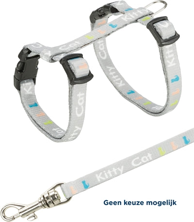 Trixie Kittentuig Junior Met Riem Kitty Cat Assorti 21-33X0,8 CM / 120 CM