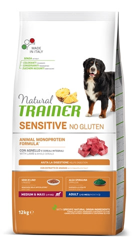 Natural Trainer Sensitive Adult Medium Lamb Glutenvrij 12 KG