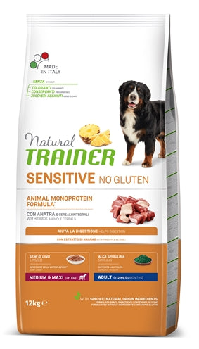 Natural Trainer Sensitive Adult Medium Duck Glutenvrij 12 KG