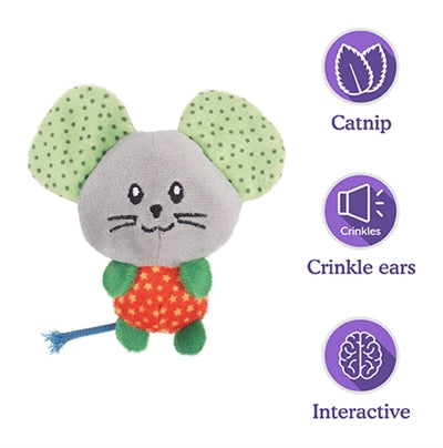 Rosewood Little Nippers Mighty Muis Met Catnip 10,5X10X3,5CM