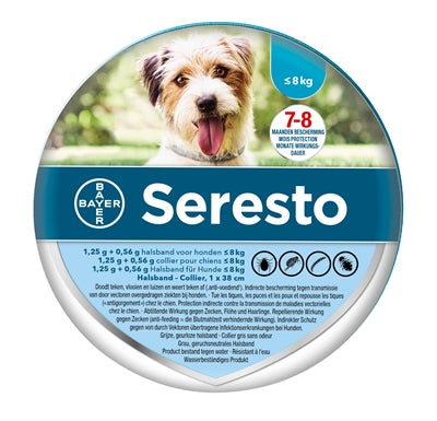 Bayer Seresto Teken- En Vlooienband Kleine Hond TOT 8 KG 38 CM