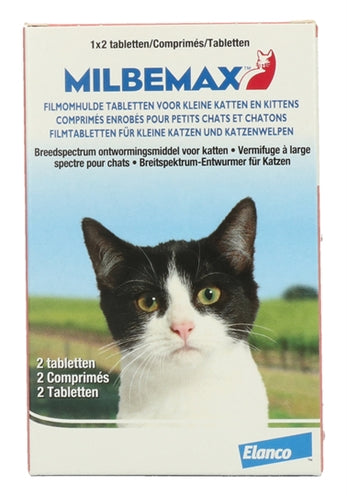 Milbemax Tablet Ontworming Kleine Kat/Kitten 2 TABLETTEN