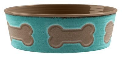 Tarhong Voerbak Print Bot Melamine Turquoise 18X18X6,5 CM 1890 ML