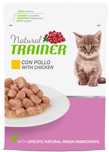 Natural Trainer Cat Kitten / Junior Chicken Pouch 12X85 GR