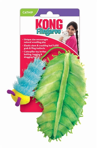 Kong Flingaroorups Met Blad Met Catnip 25,5X8,5X3 CM