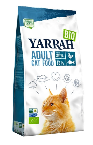 Yarrah Cat Biologische Brokken Vis (Msc) Zonder Toegevoegde Suikers 2,4 KG