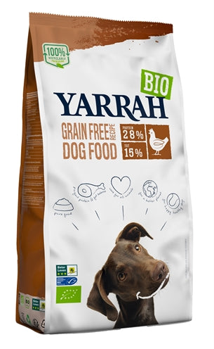 Yarrah Dog Adult Biologisch Graanvrij Kip/Vis 10 KG