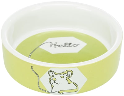 Trixie Voerbak / Waterbak Keramiek Strip Hamster Assorti 8 CM