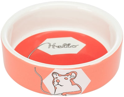 Trixie Voerbak / Waterbak Keramiek Strip Hamster Assorti 8 CM