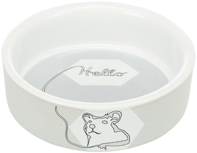 Trixie Voerbak / Waterbak Keramiek Strip Hamster Assorti 8 CM