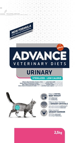 Advance Veterinary Diet Cat Urinary Sterilized Low Calory 2,5 KG