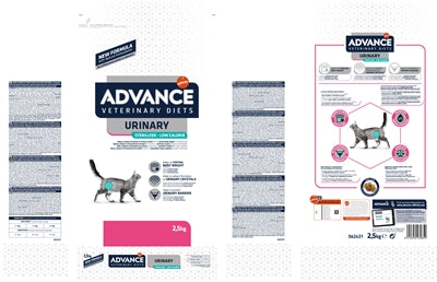 Advance Veterinary Diet Cat Urinary Sterilized Low Calory 2,5 KG