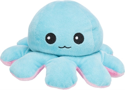 Trixie Octopus Omkeerbaar Pluche Roze / Lichtblauw 19 CM