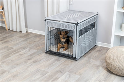 Trixie Bench Homekennel Polyrotan Lichtgrijs 58X77X60 CM