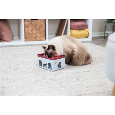 Trixie Cat Activity Rod Box Wit / Bordeaux 20X16X12 CM