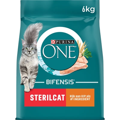 Purina One Sterilcat Kip En Tarwe 6 KG