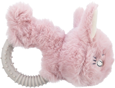 Trixie Pluche Haas Met Tpr Ring Voor Puppy 14 CM