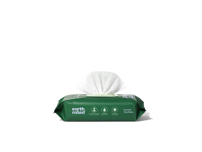 Earth Rated Dog Wipes Lavendel Composteerbaar 20,5X20,5 CM 100 ST