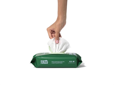 Earth Rated Dog Wipes Lavendel Composteerbaar 20,5X20,5 CM 100 ST