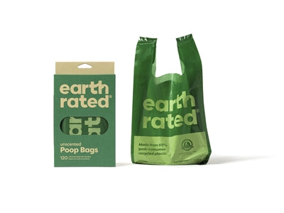 Earth Rated Poepzakjes Met Handvaten Geurloos 120 ST