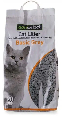 Agriselect Basic Grey Kattenbakvulling 20 LTR