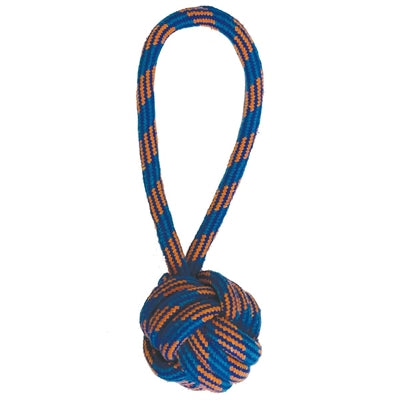 Happy Pet Ropee Bal Tugger Flostouw Blauw / Oranje 26X9X10 CM