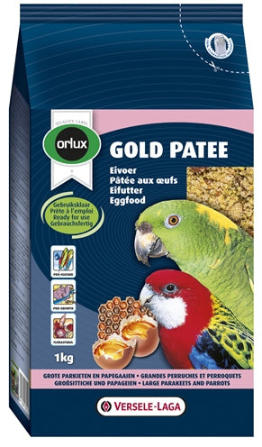 Orlux Gold Patee Eivoer Grote Parkiet/Papegaai 1 KG