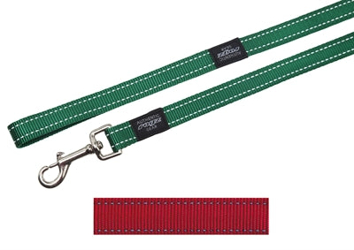 Rogz For Dogs Fanbelt Long Lijn Rood 20 MMX1,8 MTR