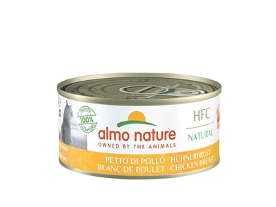 Almo Nature Cat Kippenborst 70 GR (24 stuks)