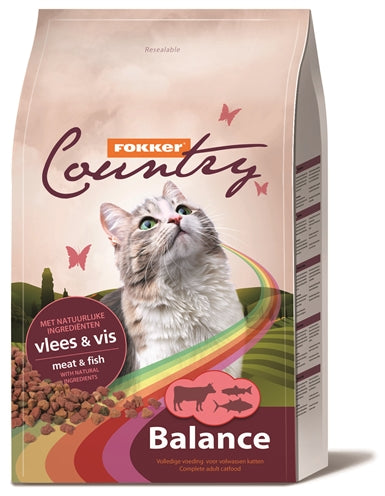 Fokker Kat Country Balance Vlees & Vis 10 KG